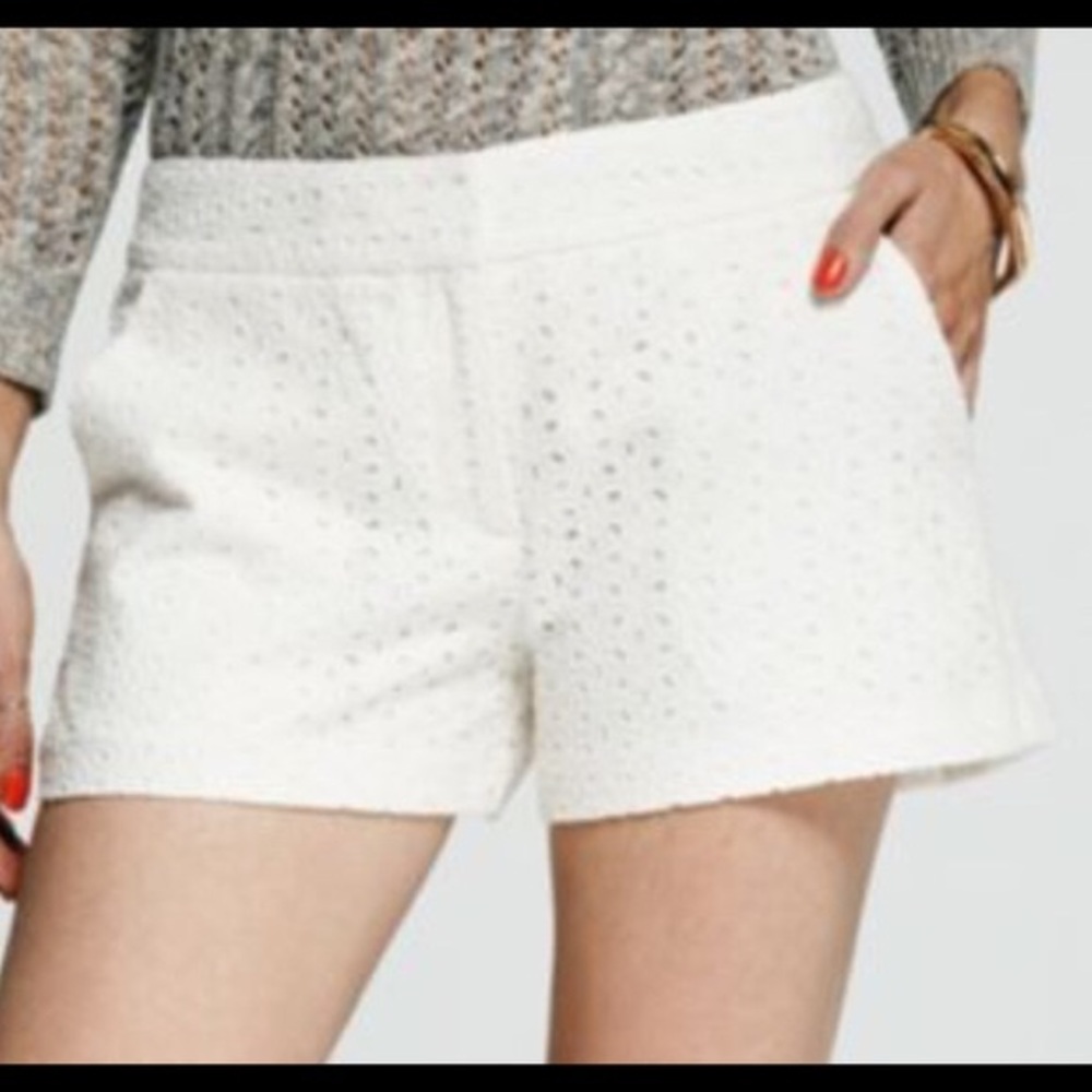 Peter Som white eyelet shorts NWT size 4